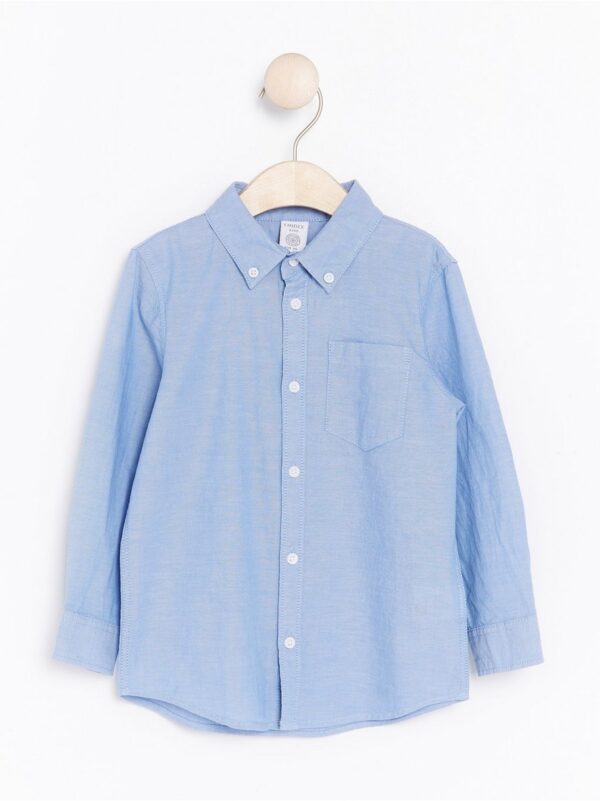 Blue botton shirt - 7834732-7809