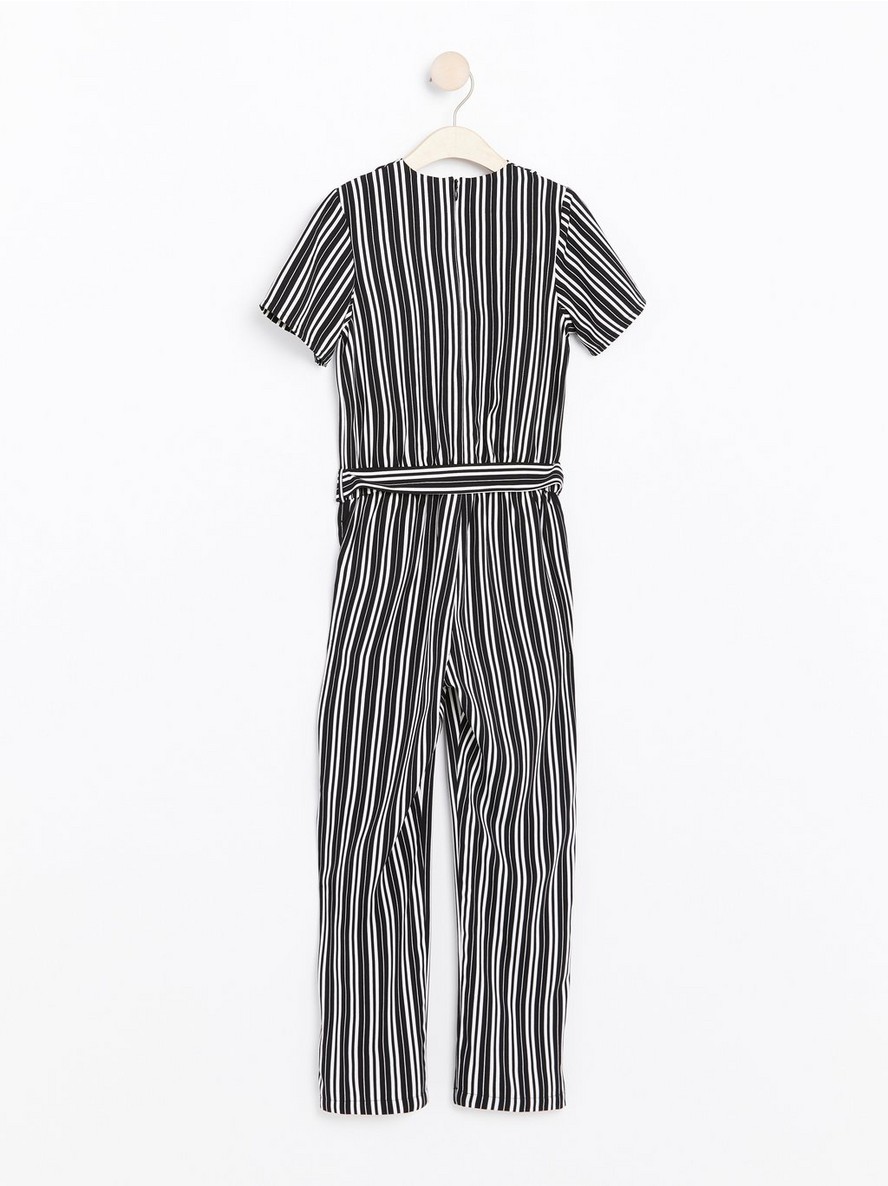 Striped jumpsuit with short sleeves - 7851327-80