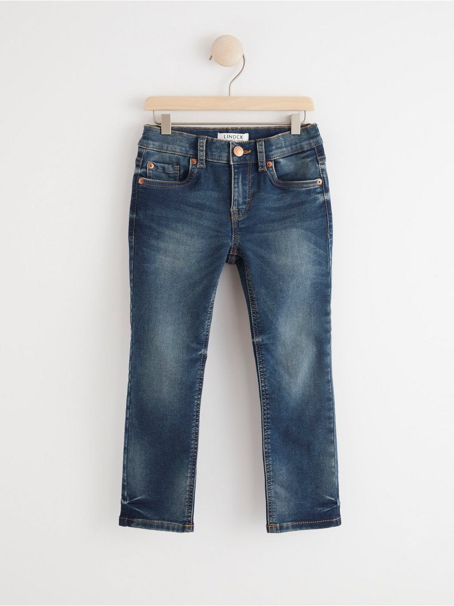 Blue regular fit jersey jeans - 7894110-790