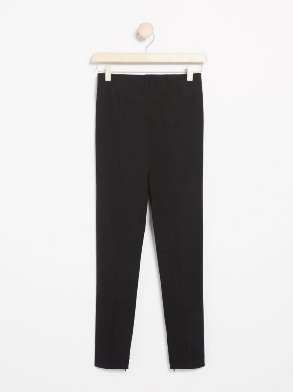 Black high waist leggings - 7901326-80