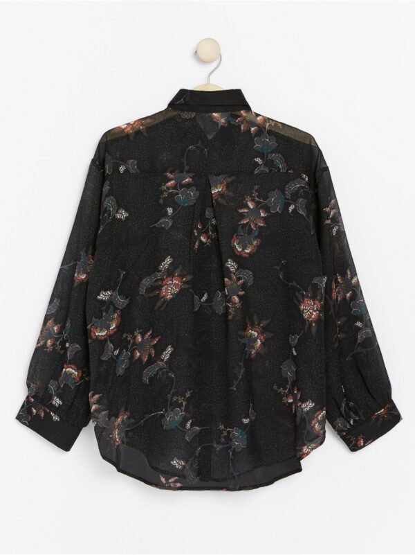 Patterned chiffon blouse - 7903336-80