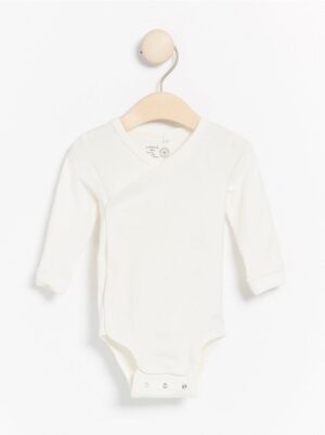 Long sleeve wrap bodysuit - 7903800-325