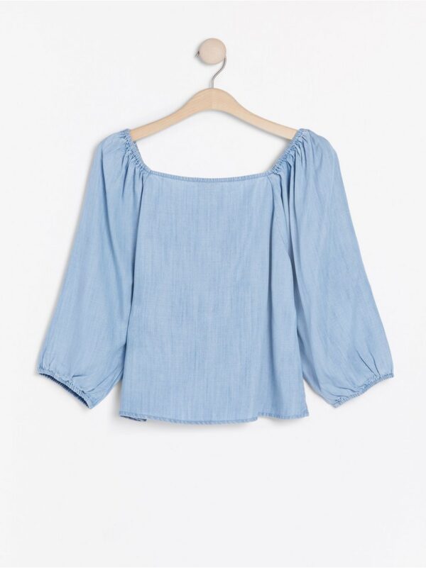 Lyocell denim blouse - 7939716-791