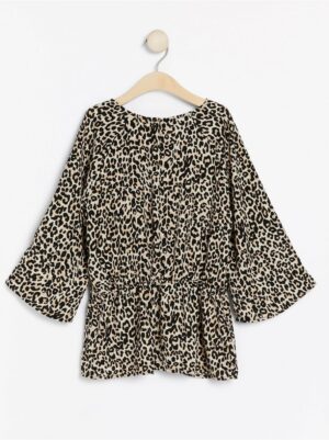 Leopard patterned blouse with tie waist - 7943699-80