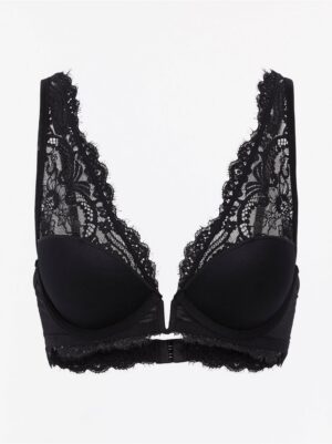 T-shirt bra with lace - 7952969-80