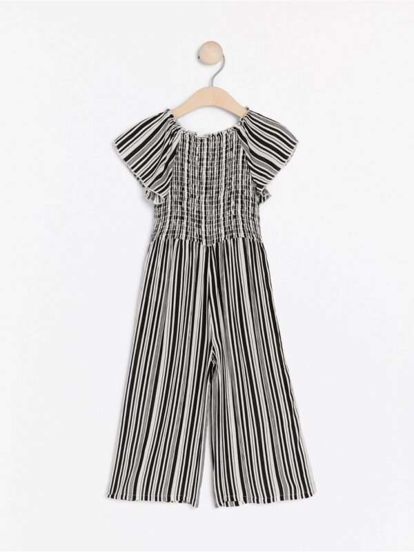 Patterned jumpsuit with smock - 7986459-80