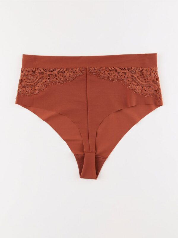 Thong high with lace - 8006850-9716
