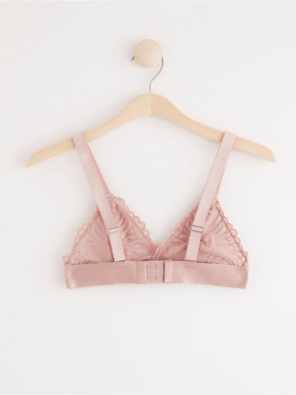 Unpadded bralette with lace - 8016696-9713