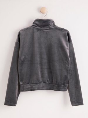 Velour sweater - 8016829-8637