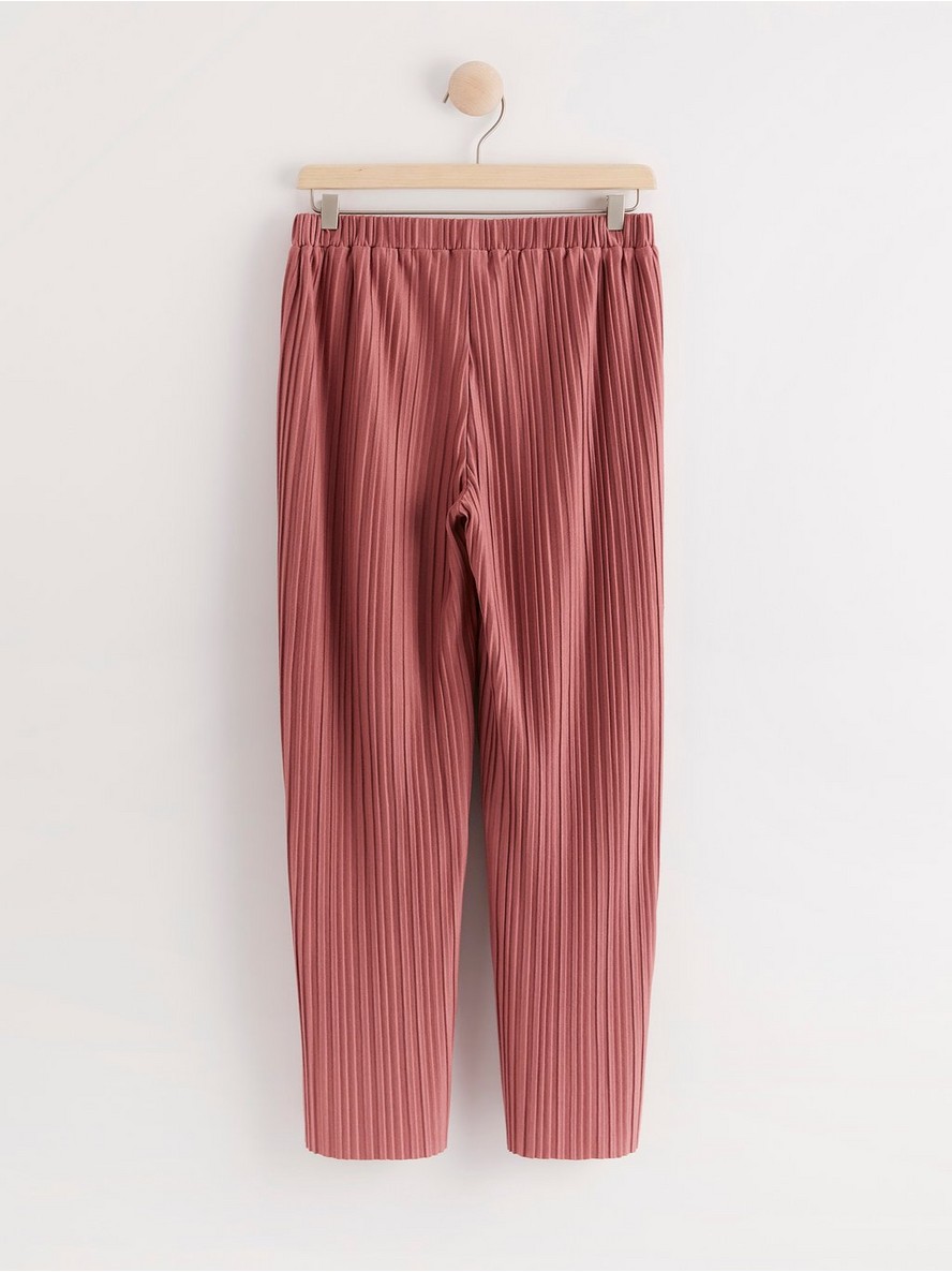 Wide cropped trousers in pleated jersey - 8034879-3228