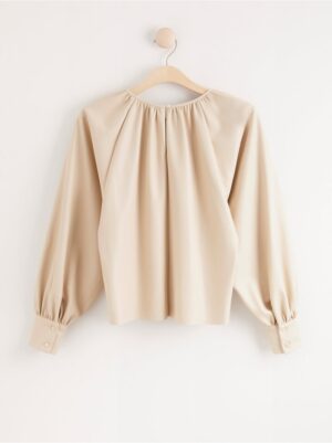 Imitation leather blouse - 8050765-332