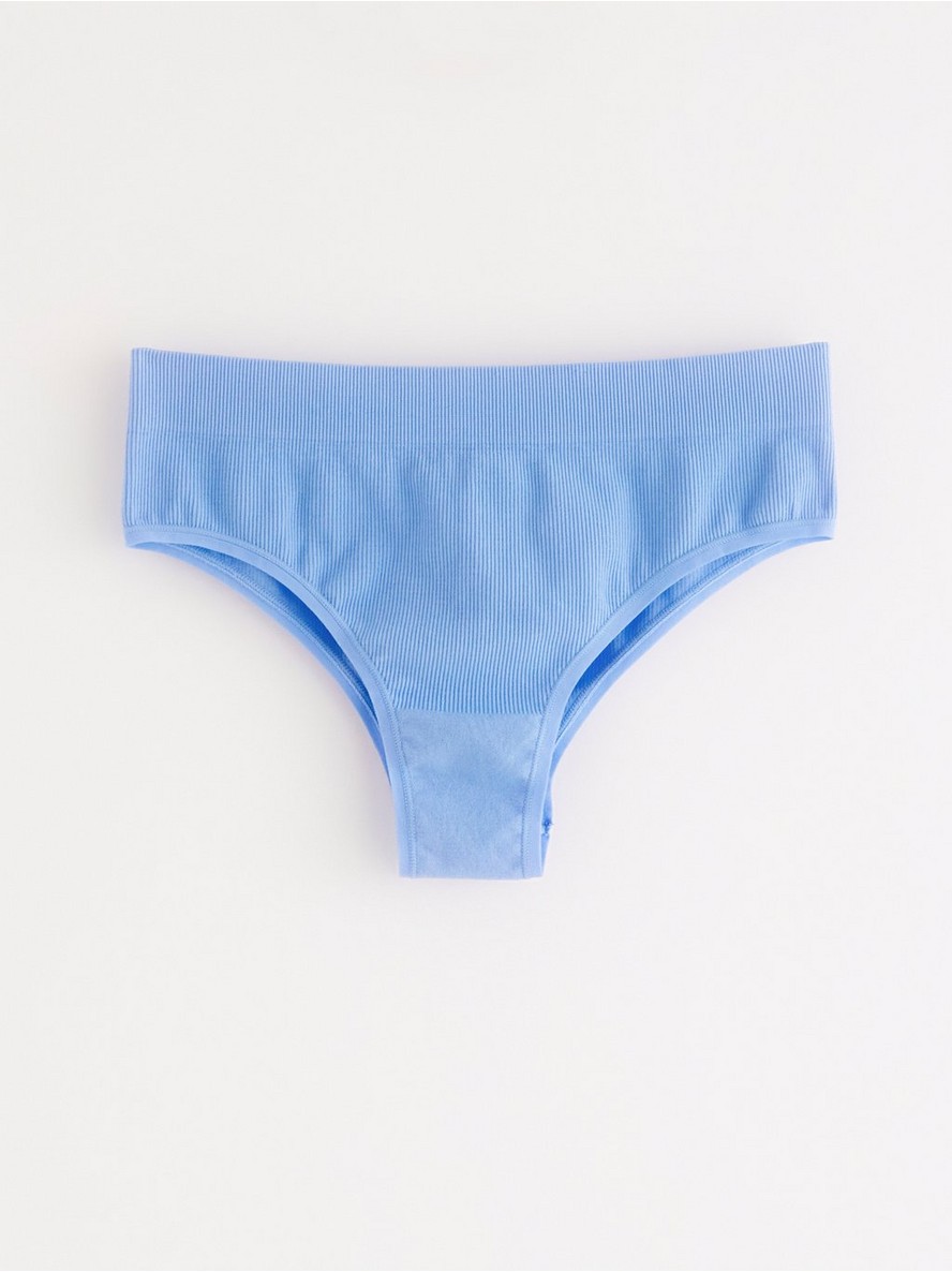 - Brazilian high seamless briefs - Blue, 34 Brazilian high seamless briefs - Blue, 34 - 8084021-7859|34