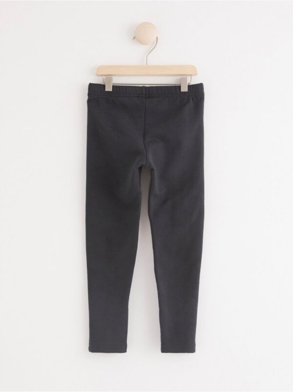 Leggings with knee patches and brushed inside - 8088297-6959