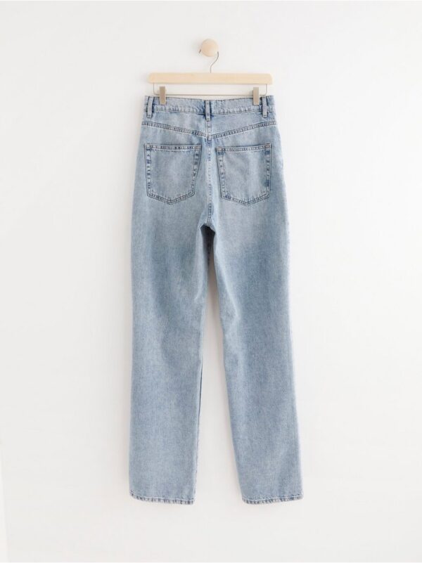 FRANKA High waist straight jeans with extra long leg - 8120684-766