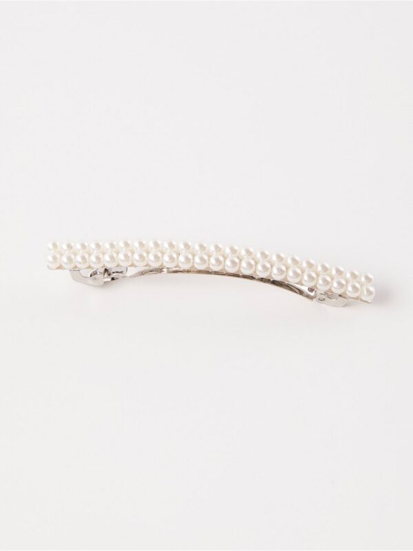 Hair clip with pearls - 8201705-300