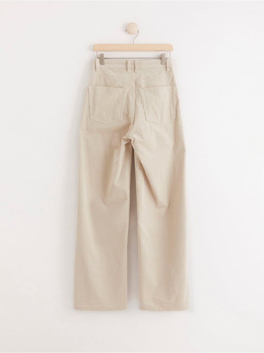 JACKIE Extra wide high waist corduroy trousers - 8233024-7403
