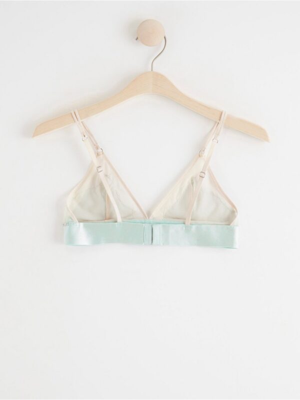 Unpadded bralette with lace - 8267354-9958