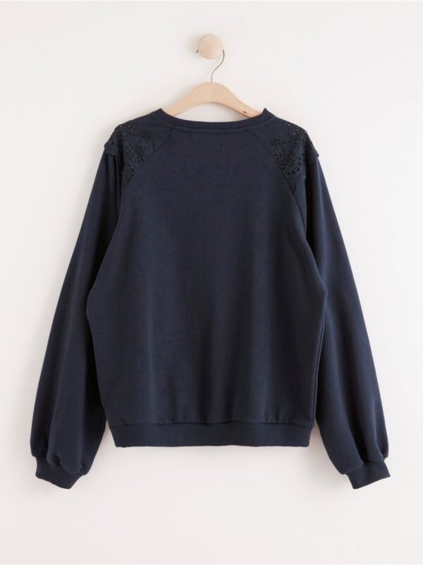 Sweatshirt with broderie anglaise - 8268647-2150