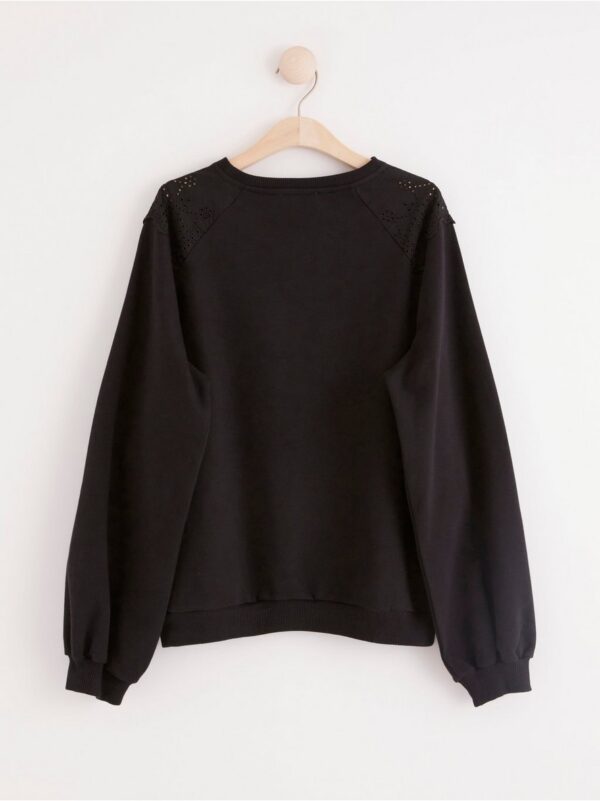 Sweatshirt with broderie anglaise - 8268647-80