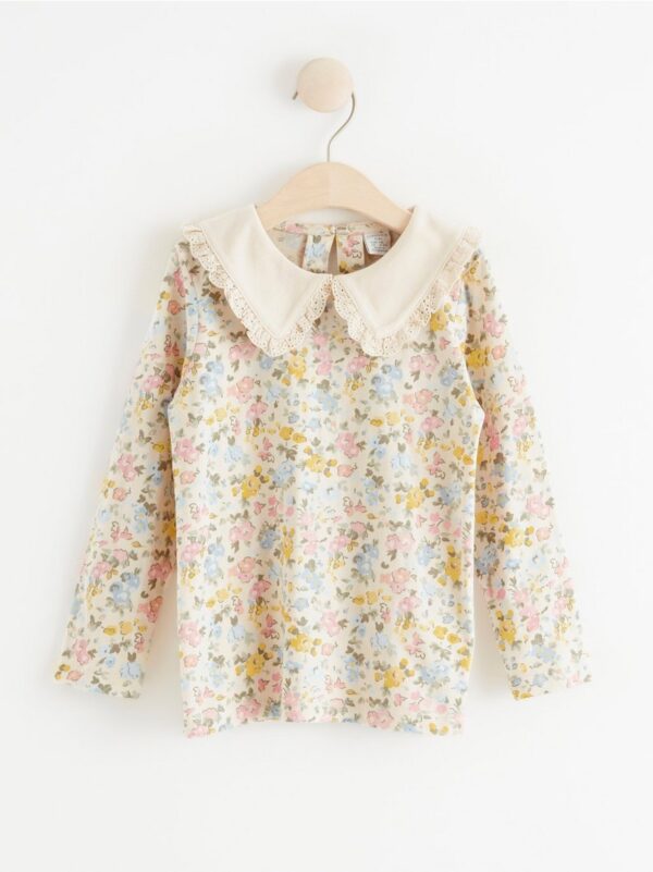 Long sleeve top with collar - 8309189-1230