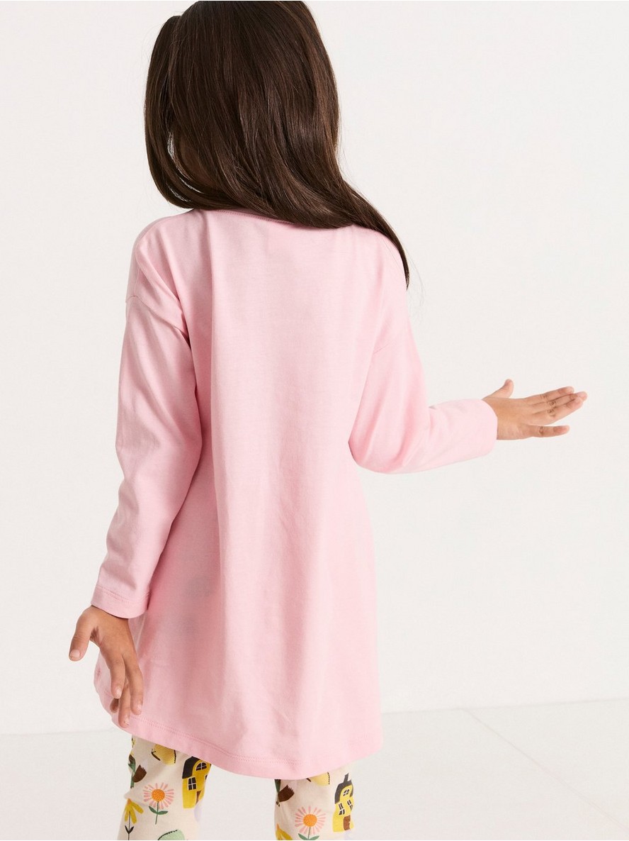 Long sleeve tunic with butterfly print - 8319193-2642