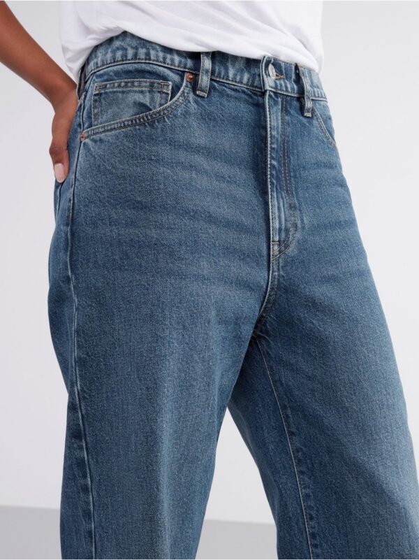 FRANKA High waist straight jeans with extra long leg - 8430746-791