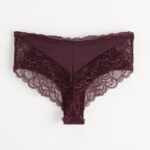 Brazilian briefs regular waist - Dark Dusty Lilac, 48/50 - 8432025-8571|48/50
