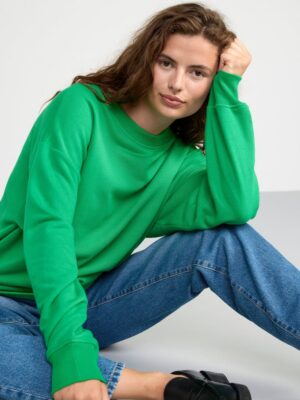 Oversize sweatshirt - Green, S - 8513243-7021|S