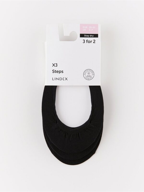 3-pack invisible socks - 6918648-80