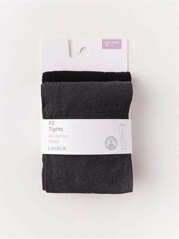2-pack matt tights 40 denier - 7194290-3655