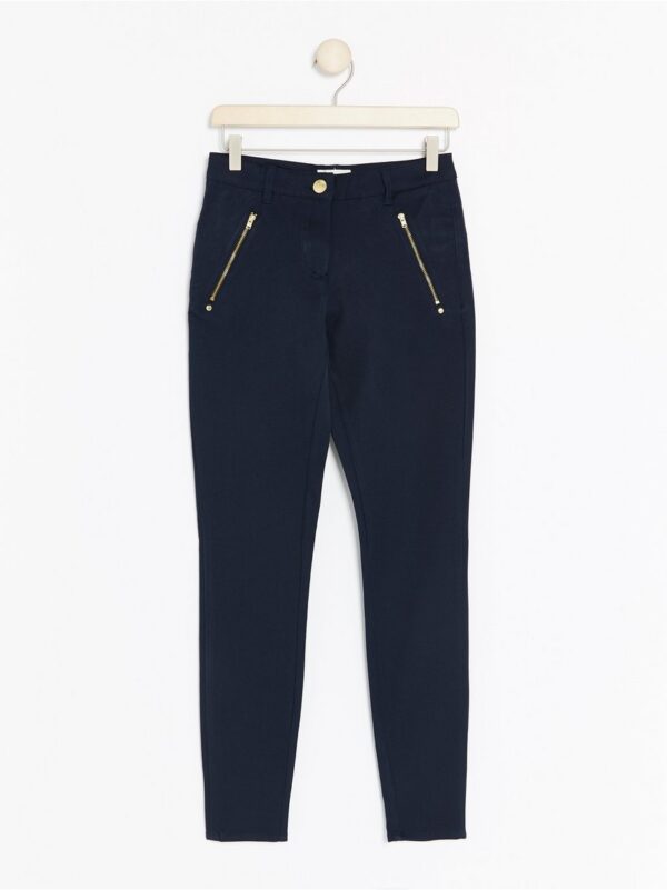 MOA Navy Blue Skinny Trousers - 7387716-2521