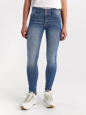 LILLY Blue slim fit shaping jeans - 7542039-791