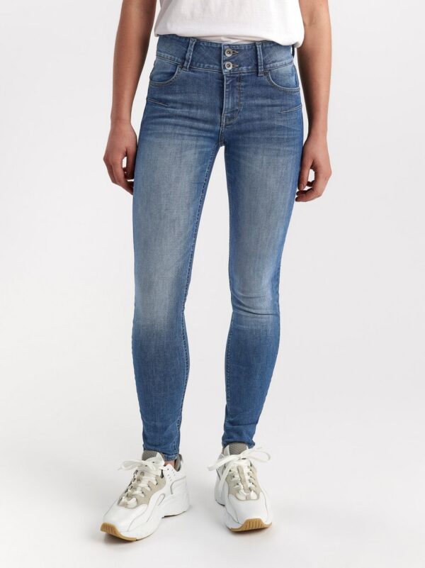 LILLY Blue slim fit shaping jeans - 7542039-791