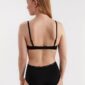 Regular waist cotton brief with lace trim - 7550423-80