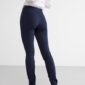 JONNA Navy blue slim high-waist trousers - 7587563-2521