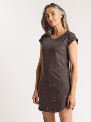 Night dress with hearts - 7700996-8702