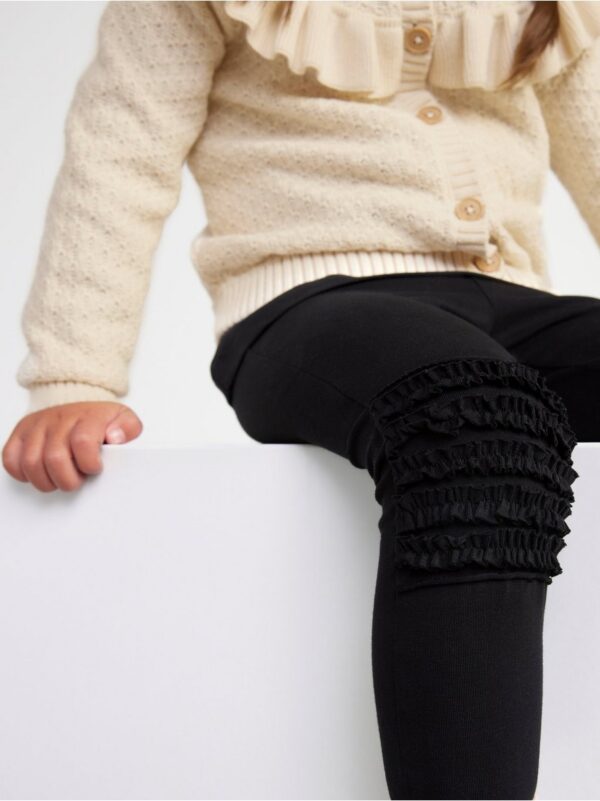 Leggings with Frill Knees - 7735078-80