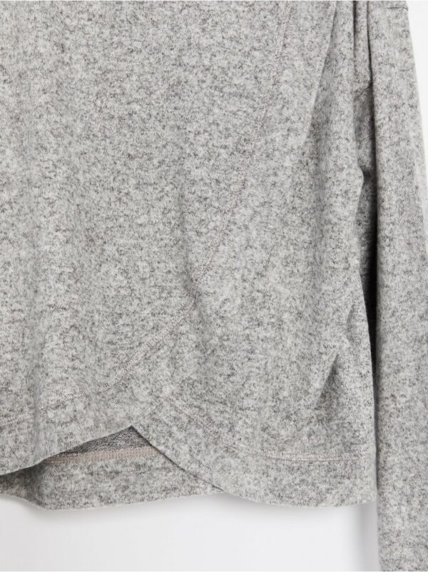 Grey Hooded Sweater - 7742033-7196