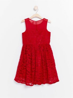 Sleeveless Lace Dress - 7769832-7251