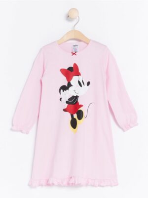 Night Dress with Mickey Mouse Print - 7784236-7562
