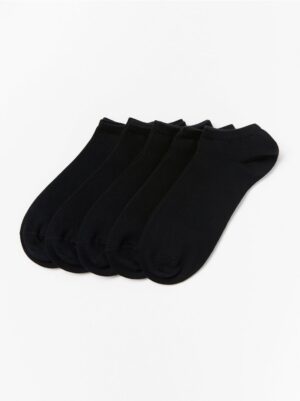 5-pack black ankle socks - 7813047-80