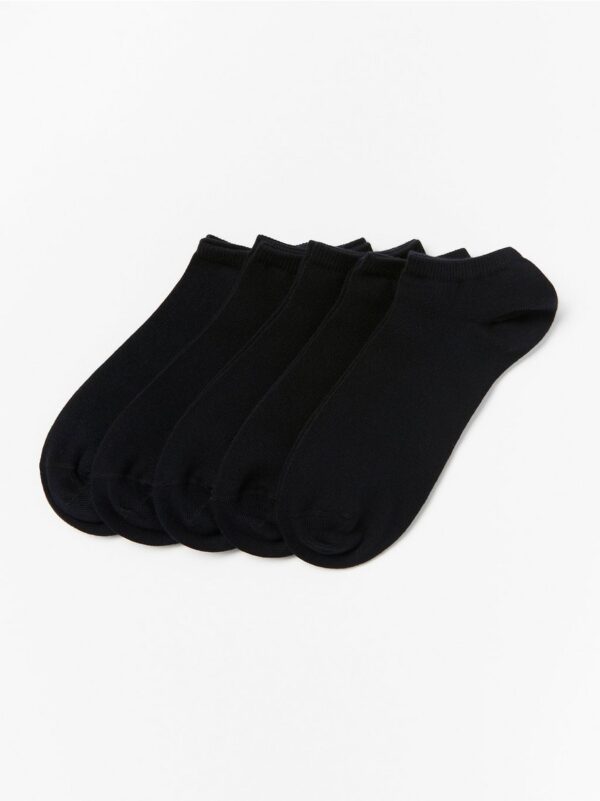5-pack black ankle socks - 7813047-80