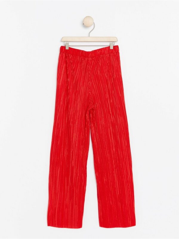 Red Pleated Pants - 7822518-7432
