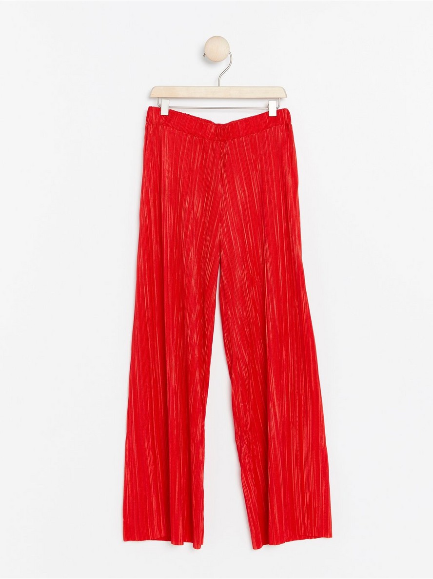 Red Pleated Pants - 7822518-7432