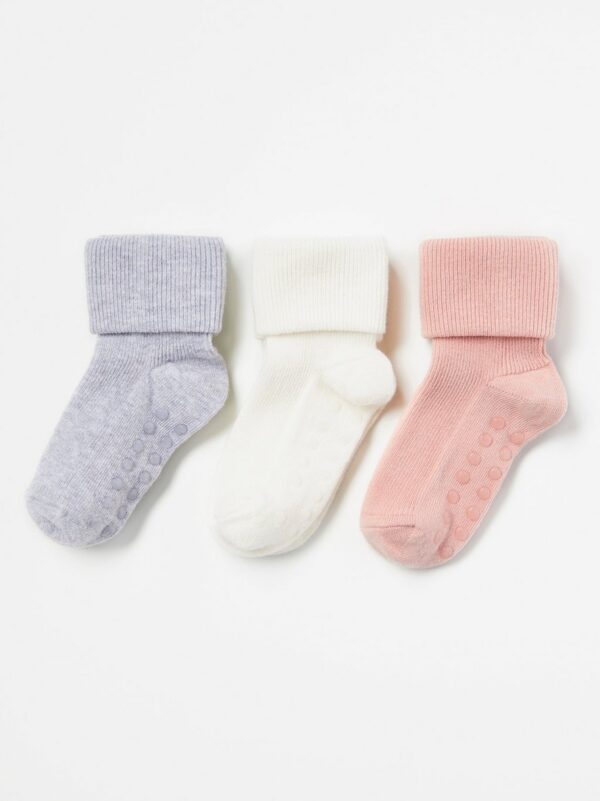 3-pack ribbed socks - 7825473-8493