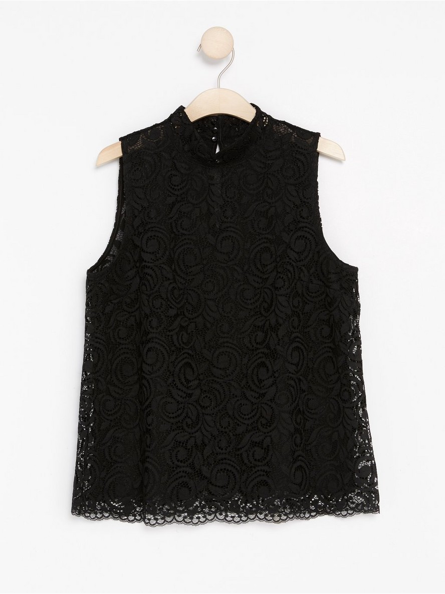 Bluze – Sleveless Black Lace Top