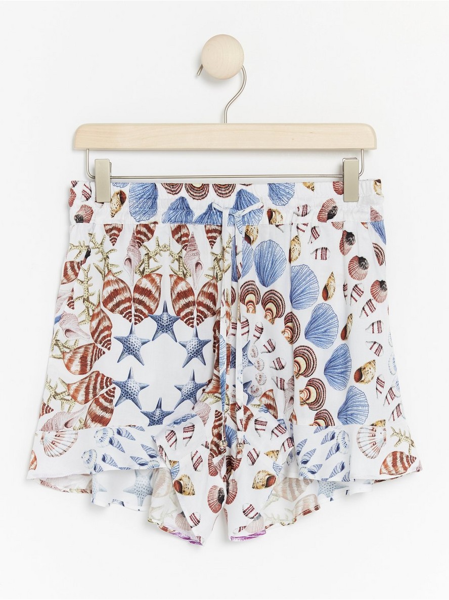 Šortsevi – Shorts with seashell print Lindex x By Malina