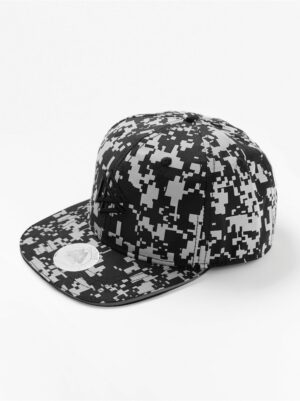 Flat peak cap with reflective print - 7875110-80