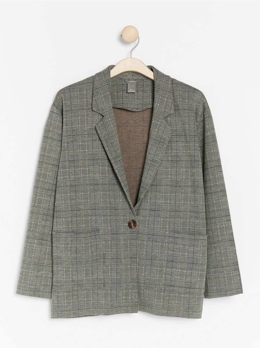 Sakoi – Checked jersey blazer