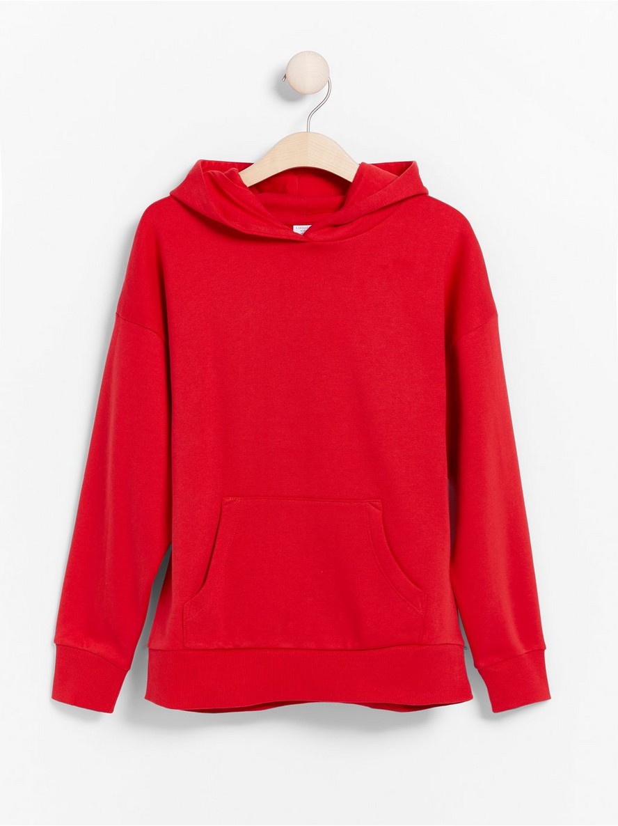 Hooded sweater with brushed inside - 7885234-8668